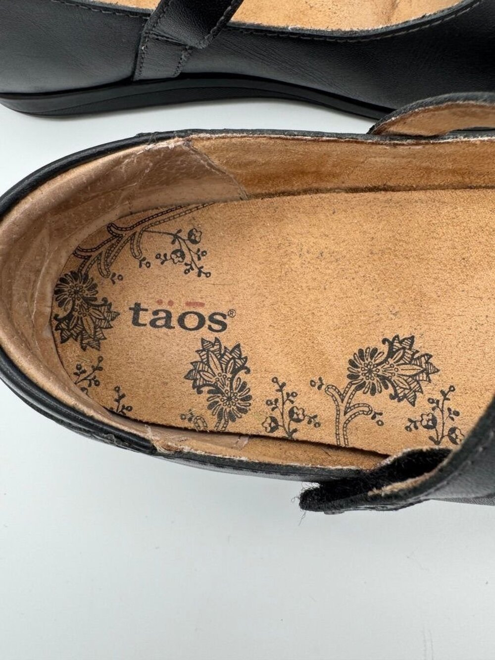 Taos Chorus Shoes Mary Janes Flats 14155 Black Leather Womens Size 8.5 Wide 8.5W - Picture 7 of 10
